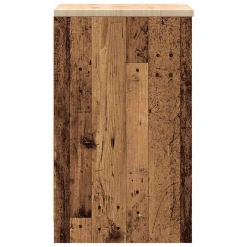 Garažni ormar za odlaganje 40x51x85 cm masivne borovine - Staro drvo 40 x 51 x 85 cm 1 1 drvena vrata Cijena