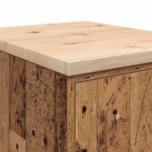 Garažni ormar za odlaganje 40x51x85 cm masivne borovine - Staro drvo 40 x 51 x 85 cm 1 1 drvena vrata Cijena