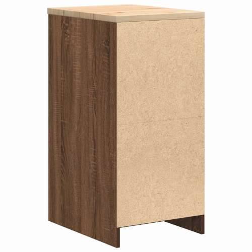 Garažni ormar za odlaganje 40x51x85 cm masivne borovine - Smeđi hrast 40 x 51 x 85 cm 1 4 ladice 4 zásuvky Cijena