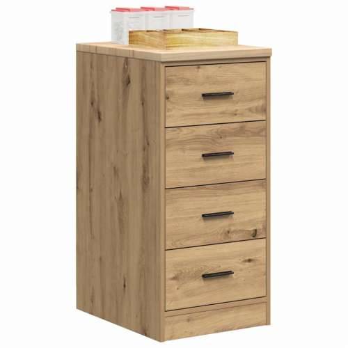 Garažni ormar za odlaganje 40x51x85 cm masivne borovine - artisian oak 40 x 51 x 85 cm 1 4 ladice 4 zásuvky Cijena