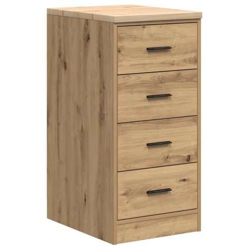Garažni ormar za odlaganje 40x51x85 cm masivne borovine - artisian oak 40 x 51 x 85 cm 1 4 ladice 4 zásuvky Cijena