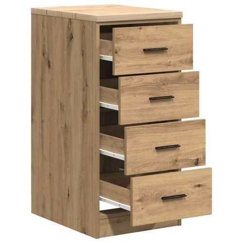Garažni ormar za odlaganje 40x51x85 cm masivne borovine - artisian oak 40 x 51 x 85 cm 1 4 ladice 4 zásuvky Cijena