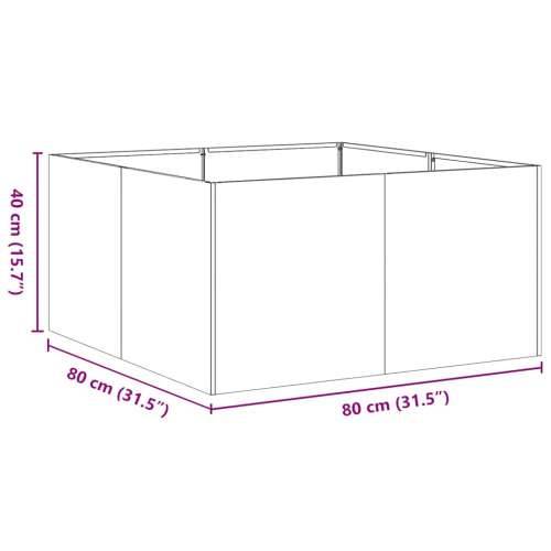 Sadilica antracit 80x80x40 cm od hladno valjanog čelika - Antracit 80 x 80 x 40 cm 1 Cijena