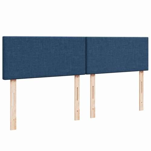 Otomanski krevet s madracem i LED plavi 180x200cm od tkanine - Plava 180 x 200 cm Gladak dizajn Cijena