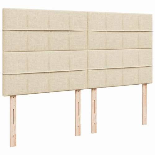 Otomanski krevet s madracem krem 180x200cm od tkanine - Krema 180 x 200 cm Blok s kvadratima Cijena