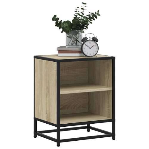 Noćni ormarić Sonoma hrast 40x31x50cm Konstruirano drvo i metal - sonoma hrast 1 Cijena