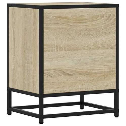 Noćni ormarić Sonoma hrast 40x31x50cm Konstruirano drvo i metal - sonoma hrast 1 Cijena