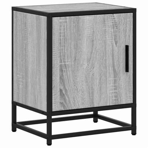 Noćni ormarić Sivi Sonoma 40x31x50 cm Konstruirano drvo i metal - Sivi hrast sonoma 1 Cijena