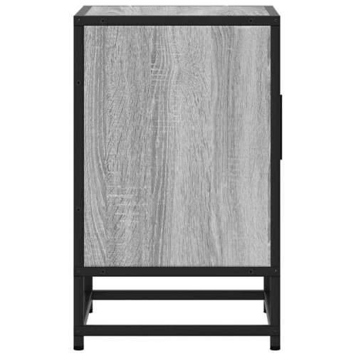 Noćni ormarić Sivi Sonoma 40x31x50 cm Konstruirano drvo i metal - Sivi hrast sonoma 1 Cijena