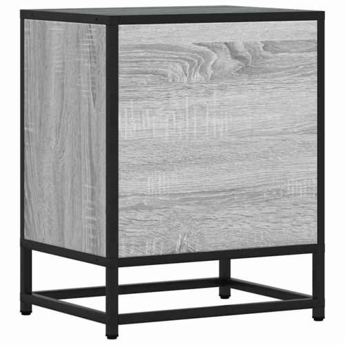 Noćni ormarić Sivi Sonoma 40x31x50 cm Konstruirano drvo i metal - Sivi hrast sonoma 1 Cijena