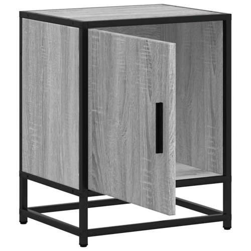 Noćni ormarić Sivi Sonoma 40x31x50 cm Konstruirano drvo i metal - Sivi hrast sonoma 1 Cijena