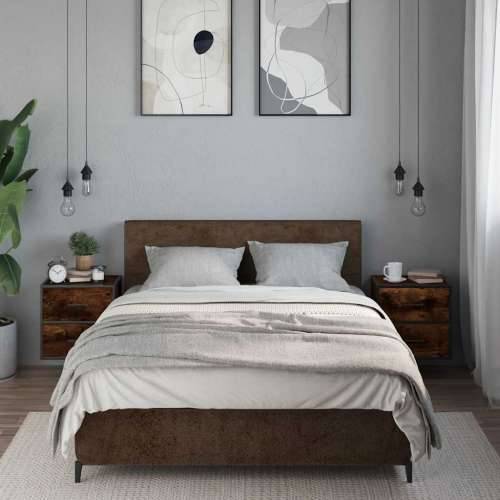 Zidni noćni ormarići 2 kom dimljeni hrast 40x31x39,5 cm - Dimljeni hrast 2 Cijena