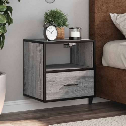 Zidni noćni ormarići 2 kom Sivi Sonoma 40x31x39,5 cm - Sivi hrast sonoma 2 Cijena