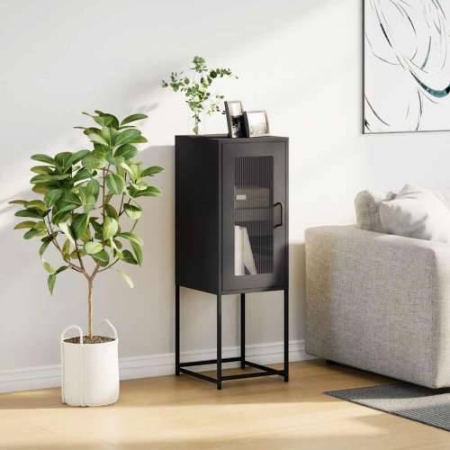 Komoda crna 36x39x107 cm Hladno valjani čelik - Crna 1 Cijena