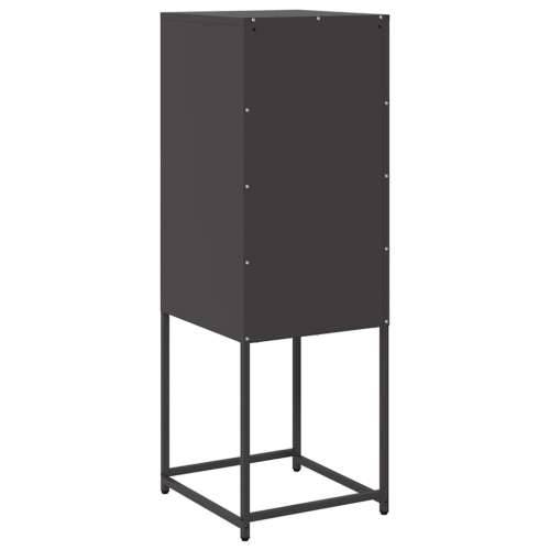 Komoda crna 36x39x107 cm Hladno valjani čelik - Crna 1 Cijena