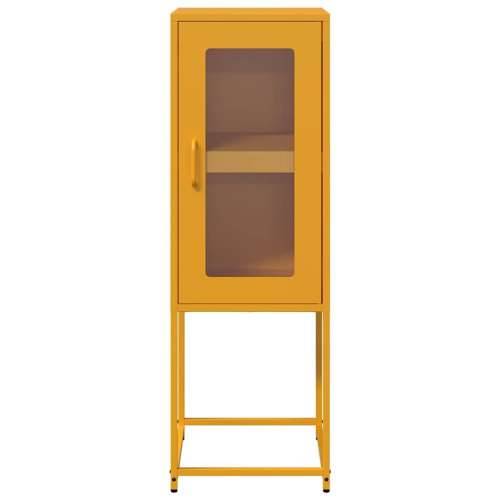 Komoda senf žuta 36x39x107 cm hladno valjani čelik - žuta boja senfa 1 Cijena