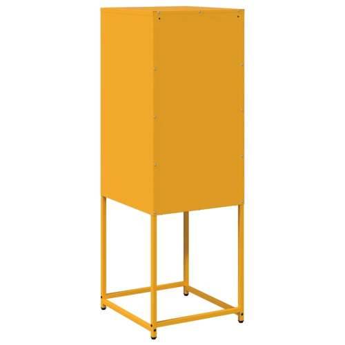 Komoda senf žuta 36x39x107 cm hladno valjani čelik - žuta boja senfa 1 Cijena