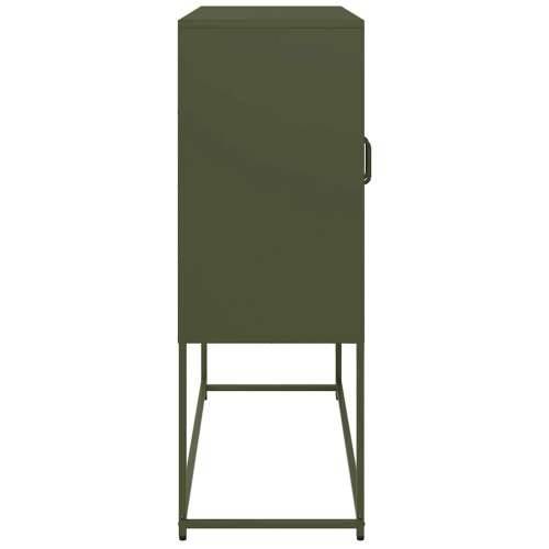 Komoda maslinastozelena 100,5x39x107 cm hladno valjani čelik - Maslinovo zelena 1 Cijena