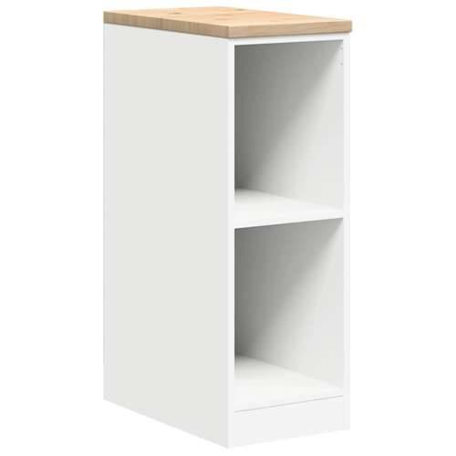 Garažni ormar za odlaganje bijeli 30x51x85 cm masivne borovine - Bijela 30 x 51 x 85 cm 1 2 police Cijena