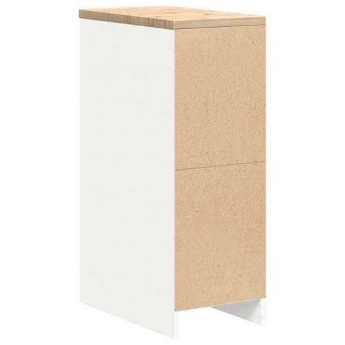 Garažni ormar za odlaganje bijeli 30x51x85 cm masivne borovine - Bijela 30 x 51 x 85 cm 1 2 police Cijena