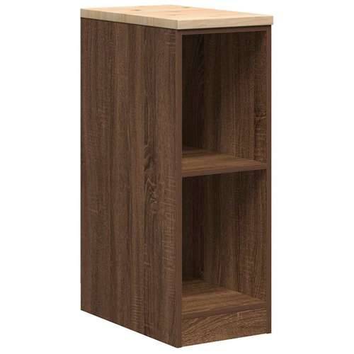 Garažni ormar za odlaganje 30x51x85 cm masivne borovine - Smeđi hrast 30 x 51 x 85 cm 1 2 police Cijena
