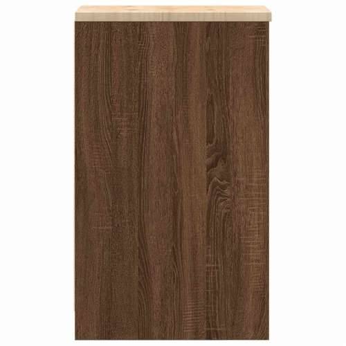 Garažni ormar za odlaganje 30x51x85 cm masivne borovine - Smeđi hrast 30 x 51 x 85 cm 1 2 police Cijena