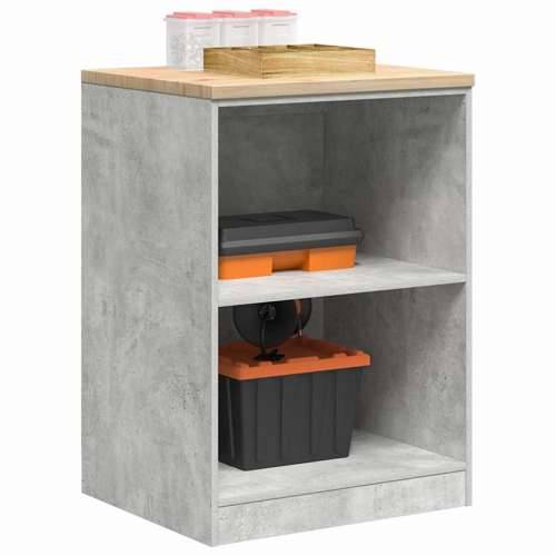 Garažni ormar za odlaganje 60x51x85 cm masivne borovine - Beton siva 60 x 51 x 85 cm 1 2 police Cijena