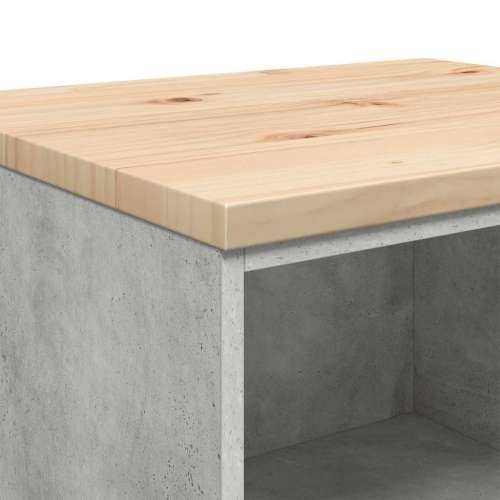 Garažni ormar za odlaganje 60x51x85 cm masivne borovine - Beton siva 60 x 51 x 85 cm 1 2 police Cijena
