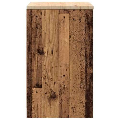 Garažni ormar za odlaganje 60x51x85 cm masivne borovine - Staro drvo 60 x 51 x 85 cm 1 2 police Cijena