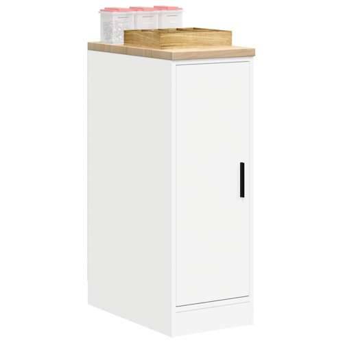 Garažni ormar za odlaganje bijeli 30x51x85 cm masivne borovine - Bijela 30 x 51 x 85 cm 1 1 drvena vrata Cijena
