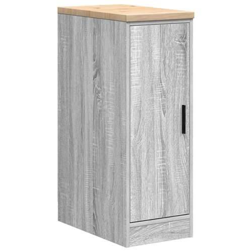 Garažni ormar za odlaganje 30x51x85 cm masivne borovine - Sivi hrast sonoma 30 x 51 x 85 cm 1 1 drvena vrata Cijena