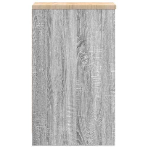 Garažni ormar za odlaganje 30x51x85 cm masivne borovine - Sivi hrast sonoma 30 x 51 x 85 cm 1 1 drvena vrata Cijena