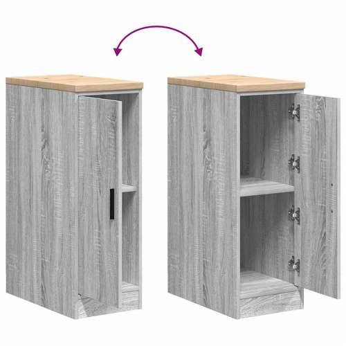 Garažni ormar za odlaganje 30x51x85 cm masivne borovine - Sivi hrast sonoma 30 x 51 x 85 cm 1 1 drvena vrata Cijena