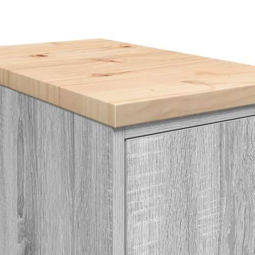 Garažni ormar za odlaganje 30x51x85 cm masivne borovine - Sivi hrast sonoma 30 x 51 x 85 cm 1 1 drvena vrata Cijena