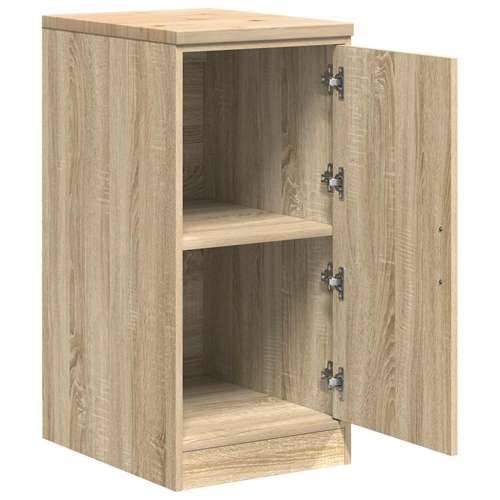 Garažni ormar za odlaganje 40x51x85 cm masivne borovine - sonoma hrast 40 x 51 x 85 cm 1 1 drvena vrata Cijena