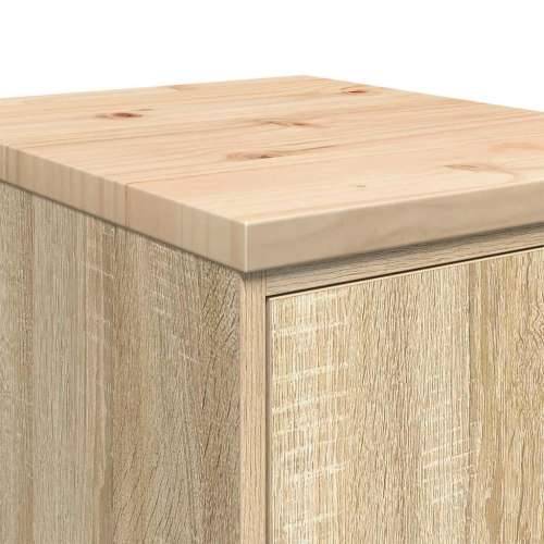 Garažni ormar za odlaganje 40x51x85 cm masivne borovine - sonoma hrast 40 x 51 x 85 cm 1 1 drvena vrata Cijena