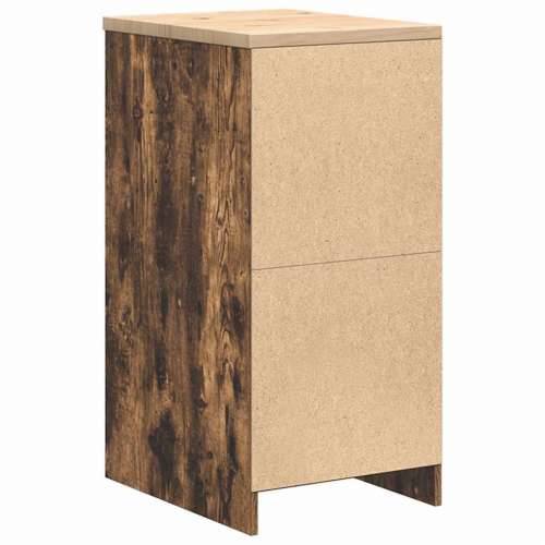 Garažni ormar za odlaganje 40x51x85 cm masivne borovine - Dimljeni hrast 40 x 51 x 85 cm 1 1 drvena vrata Cijena