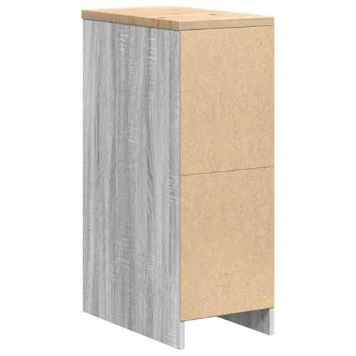 Garažni ormar za odlaganje 30x51x85 cm masivne borovine - Sivi hrast sonoma 30 x 51 x 85 cm 1 4 ladice 4 zásuvky Cijena