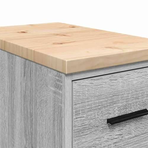 Garažni ormar za odlaganje 30x51x85 cm masivne borovine - Sivi hrast sonoma 30 x 51 x 85 cm 1 4 ladice 4 zásuvky Cijena