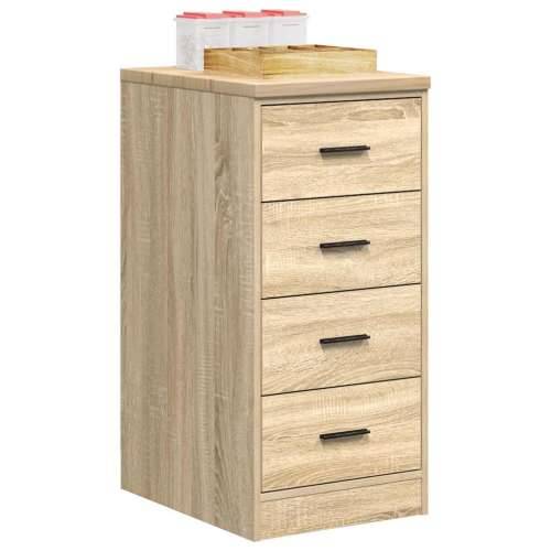 Garažni ormar za odlaganje 40x51x85 cm masivne borovine - sonoma hrast 40 x 51 x 85 cm 1 4 ladice 4 zásuvky Cijena