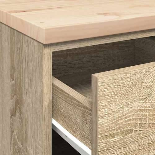 Garažni ormar za odlaganje 40x51x85 cm masivne borovine - sonoma hrast 40 x 51 x 85 cm 1 4 ladice 4 zásuvky Cijena