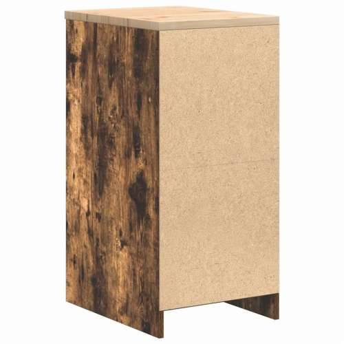Garažni ormar za odlaganje 40x51x85 cm masivne borovine - Dimljeni hrast 40 x 51 x 85 cm 1 4 ladice 4 zásuvky Cijena