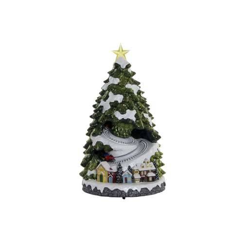 Pom de Crăciun DKD Home Decor Pokreta LED Svjetlo Glazbeni Pisana Smola 23 x 23 x 42 cm (3 kom.) Cijena
