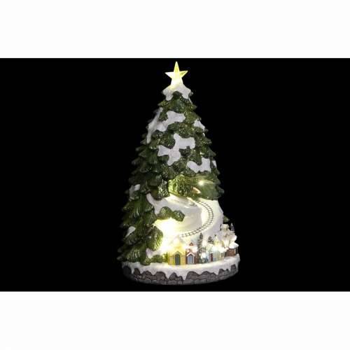 Pom de Crăciun DKD Home Decor Pokreta LED Svjetlo Glazbeni Pisana Smola 23 x 23 x 42 cm (3 kom.) Cijena