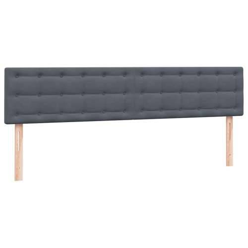 Box spring krevet s madracem tamnosivi 200x210 cm baršunasti - Tamno siva 200 x 210 cm gumbi Cijena