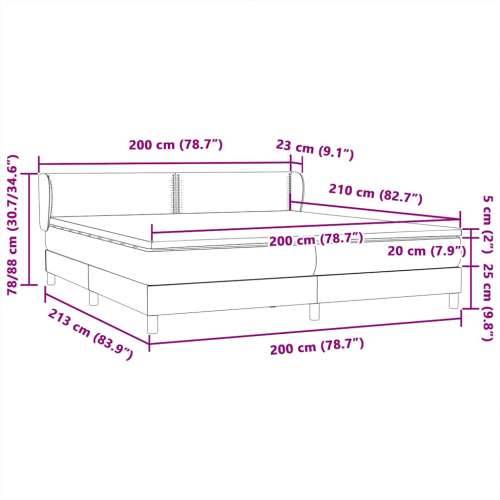 Box Spring krevet s madracima ružičasti 200x210 cm baršun - Ružičasta 200 x 210 cm Obično s čavlima Cijena