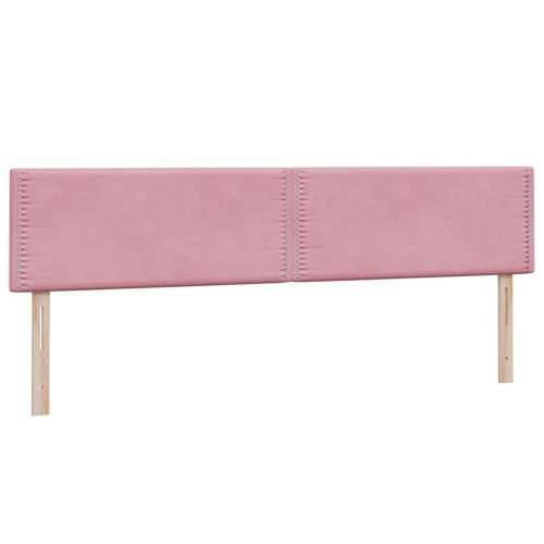 Box Spring krevet s madracem ružičasti 200x210 cm samt - Ružičasta 200 x 210 cm Obično s čavlima Cijena