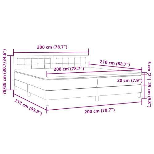 Box Spring krevet s madracem ružičasti 200x210 cm samt - Ružičasta 200 x 210 cm gumbi Cijena