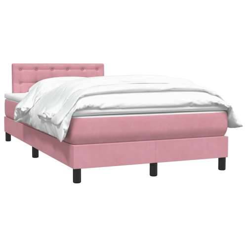 Box Spring krevet s madracem ružičasti 120x220 cm samt - Ružičasta 120 x 220 cm gumbi Cijena