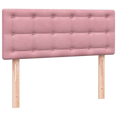 Box Spring krevet s madracem ružičasti 120x220 cm samt - Ružičasta 120 x 220 cm gumbi Cijena